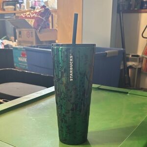 Starbucks Green Tumbler with Straw